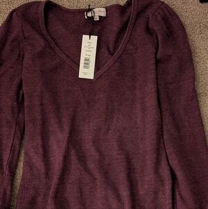 Women's Plum Long Sleeve Top